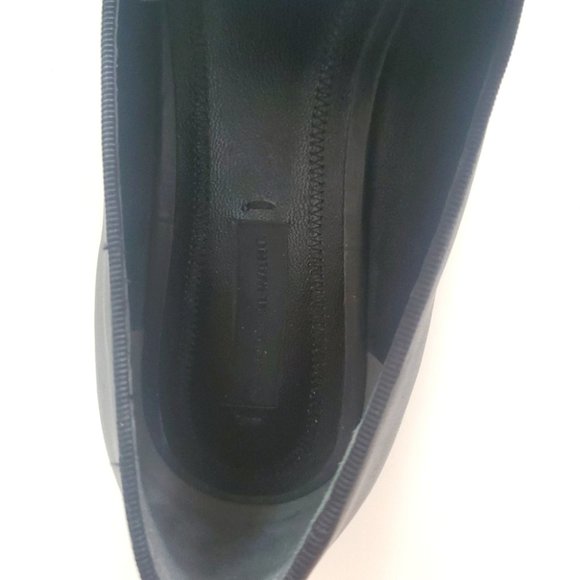 $595 Alexander Wang Leather Metal Ring Loafer Slip on Flats - Picture 6 of 6